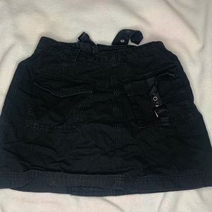 Black jean skirt